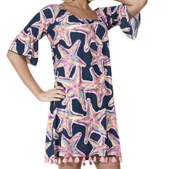 Simply Southern Dresses & Skirts - Simply Southern Three Quarters Sleeve Tassels Hem Dress
